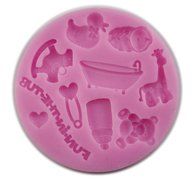 Autek Giraffe Bath Duck Baby Fondant Mold Silicone Sugar Craft Mold Cake Decorating DIY #3DMold-96
