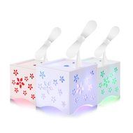 450ml Handheld USB Mini Misting Fan with Personal Cooling Mist Humidifier ?7 Color Changing Lights? N2