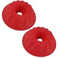 2pcs Silicone Non Stick DIY Cake Bread Mold Chocolate Jelly Candy Cookie Baking Mould