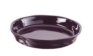 Revol 644813 Froisses Round Flan Dish, Aubergine