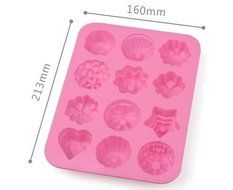 12 Cavity Flowers Silicone Non Stick Cake Bread Mold Chocolate Jelly Candy Baking Mould N2