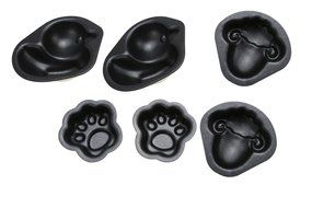 Ducks Sheep and Cat Paw Print Cartoon Cake Mold Baking Pan for Child Set 6