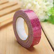 Bargain World Glitter Star Washi Tape Adhesive Fabric Scrapbooking Sticker N4