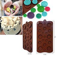 Lariy Muffin Baking Button Chocolate Mould Candy Cupcake Cake Bakeware XMAS Mold Tray