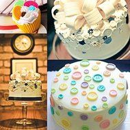 Lariy Muffin Baking Button Chocolate Mould Candy Cupcake Cake Bakeware XMAS Mold Tray N2