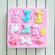 WilsonBaking Love Collection - Lullaby Puppy Theme Silicone Fondant Lace Molds Serie - Fondant and Gum Paste Silicone...