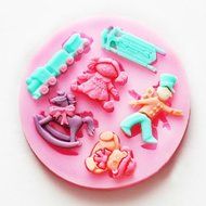 "Puppet Cartoon Silicon Fondant Cake Mould Mold Decorating Tools" shopping N4