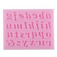 Dealglad 26 Lowercase Letters Alphabet Shaped 3D Silicone Cake Fondant Cookie Mold Candy Soap Candle Moulds Cake...