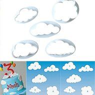JIEPING 5pcs Children Dream Sky Ideal Style Cloud Cake Mold Mould