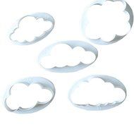 JIEPING 5pcs Children Dream Sky Ideal Style Cloud Cake Mold Mould N3