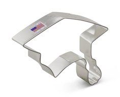 Ann Clark Graduation Cap Cookie Cutter - 4 Inches - Tin Plated Steel