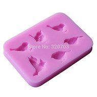 1pcs, Beautiful Birds Shape Silicone Mold, for Fondant Cake Mold, Bakware Tools, Soap ,Sugar Tool N3