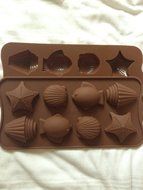 1 X Sea Shell Fish star starfish SILICONE cake chocolate soap MOULD ice cube tray icing mold