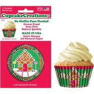 Cupcake Creations Gingerbread Man Baking Cup, Set of 32