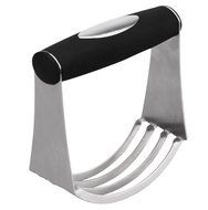 Hi-Luck Pastry Cutter Stainless Steel - Professional Baking Dough Blender with Blades &amp; Soft Rubber Grip