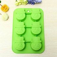 Christmas Snowman Fondant Cake Mold Silicone Chocolate Mold