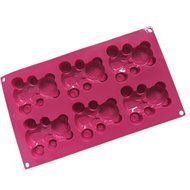 Wocuz 6 Cavity Cartton Bear Silicone Cake Pan Soap Mold N2