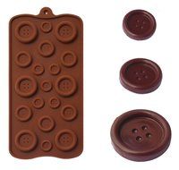 BleuMoo Buttons Silicone Fondant Mould Chocolate Sugarcraft Cake Mold Baking Tool N5