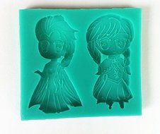 Anyana Silicone Fondant Mold Chocolate Cake Decorating Tool Olaf Elsa Anna Cupcake N4