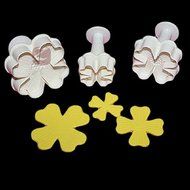DUFUSTORE 3PCS/SET Flower Shape Cake Sugarcraft Plunger Decoration Tool Mold Mould N3