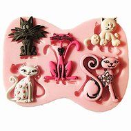 "3D Silicone Cat Shape Cake Mold Fondant Cake Decoration" shopping N3