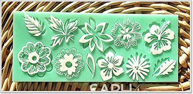 1 Pcs Flower Leaf Lace Mold Cake Mould Silicone Baking Tools Kitchen Accessories Decorations for Cakes Fondant