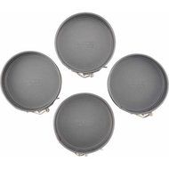 Cake Boss Novelty Bakeware 4-Piece Nonstick Mini Springform Pan Set, Gray N4