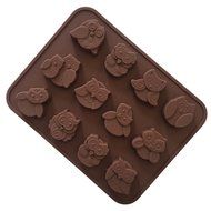 Chocolate Molds, YORIKIN Cartoon Shaped Silicone Molds for Chocolate Candy-Cartoons Jelly Candy Cake Baking Mould... N6