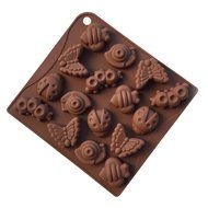 Chocolate Molds, YORIKIN Cartoon Shaped Silicone Molds for Chocolate Candy-Cartoons Jelly Candy Cake Baking Mould... N8