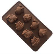 Chocolate Molds, YORIKIN Cartoon Shaped Silicone Molds for Chocolate Candy-Cartoons Jelly Candy Cake Baking Mould... N9