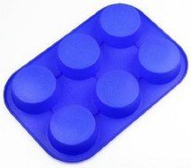 Lvxuan 6 Round Silicone Cake Baking Mold Cake Pan Muffin Cups Handmade Soap Moulds Biscuit Chocolate Ice Cube...
