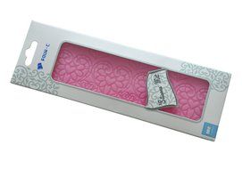 FOUR-C Lace Silicone Mat Heart Embossing Pad Cake Lace Mold Color Pink N3