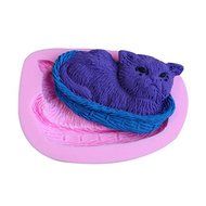 &quot;3D Cat Silicone Fondant Mold Chocolate Polymer Clay Mould&quot; shopping N2