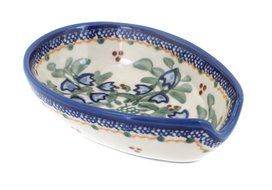 Polish Pottery Bluebell Small Spoon Rest