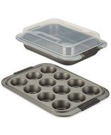 Analon 3PC Bakeware SetIncludes 2 Pans and 1 Lid