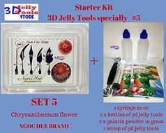 Starter Kit 3D Jelly Tools specially Type 5 - Chrysanthemum flower