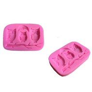 Gaosaili Owl Family Fondant Silicone Cake Decorating Mold Chocolate Candy Mold N3
