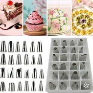 24 PCS Icing Piping Nozzles Pastry Tips Cake Sugarcraft Decorating Tool Set AWP