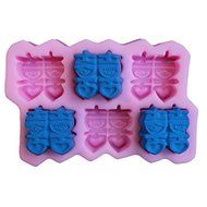 Double Happiness Soap Mould Silicone Cake Mold Fondant Chocolate Mold