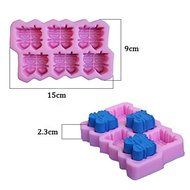 Double Happiness Soap Mould Silicone Cake Mold Fondant Chocolate Mold N2