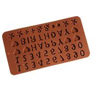 FinalZ D077 48-Cavity Alphabet Silicone Cake Baking Mold Cake Pan Muffin Cups Handmade Soap Moulds Biscuit Chocolate... N6