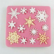 Bhbuy 1pc Snow Cake Fondant Mold Silicone Cupcake Pan Soap Chocolate Mould DIY Tools