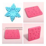 Bhbuy 1pc Snow Cake Fondant Mold Silicone Cupcake Pan Soap Chocolate Mould DIY Tools N2