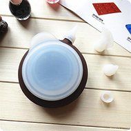 Silicone Macaron decorating cream pot with Three silicone piping nozzles Cake DIY