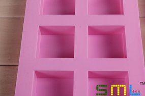 Lvxuan Soap Die 100% Food Grade Silicone New Silicacone Cake Tools / Mold Big / 6 Square Lattice N2