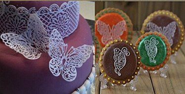HSE 1pc Charming Nerw DIY Craft Silicone Butterfly Lace Mold Cake Decorating Paste Tools N2