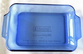 Anchor Hocking Cobalt Blue 2 Qt Baking Dish 8 X 11 N2