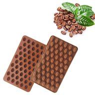 Zeroyoyo Mini Coffee Beans Silicone Cake Mould Baking Decoration Tools N4