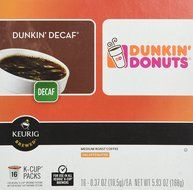 Dunkin Donuts Decaf Coffee K-Cups For Keurig K Cup Brewers (32 count) N3