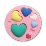 Silicone Hearts Fondant Silicone Sugar Craft Molds DIY Cake Decorating